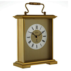 Acctim Radio Controlled Carriage Clock, Gold